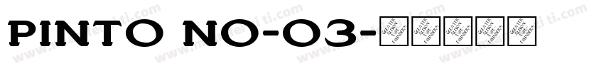 pinto no-03字体转换
